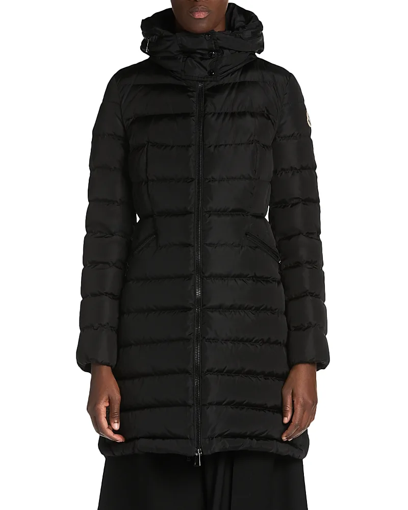 Flammette Down Long Puffer Coat by Moncler