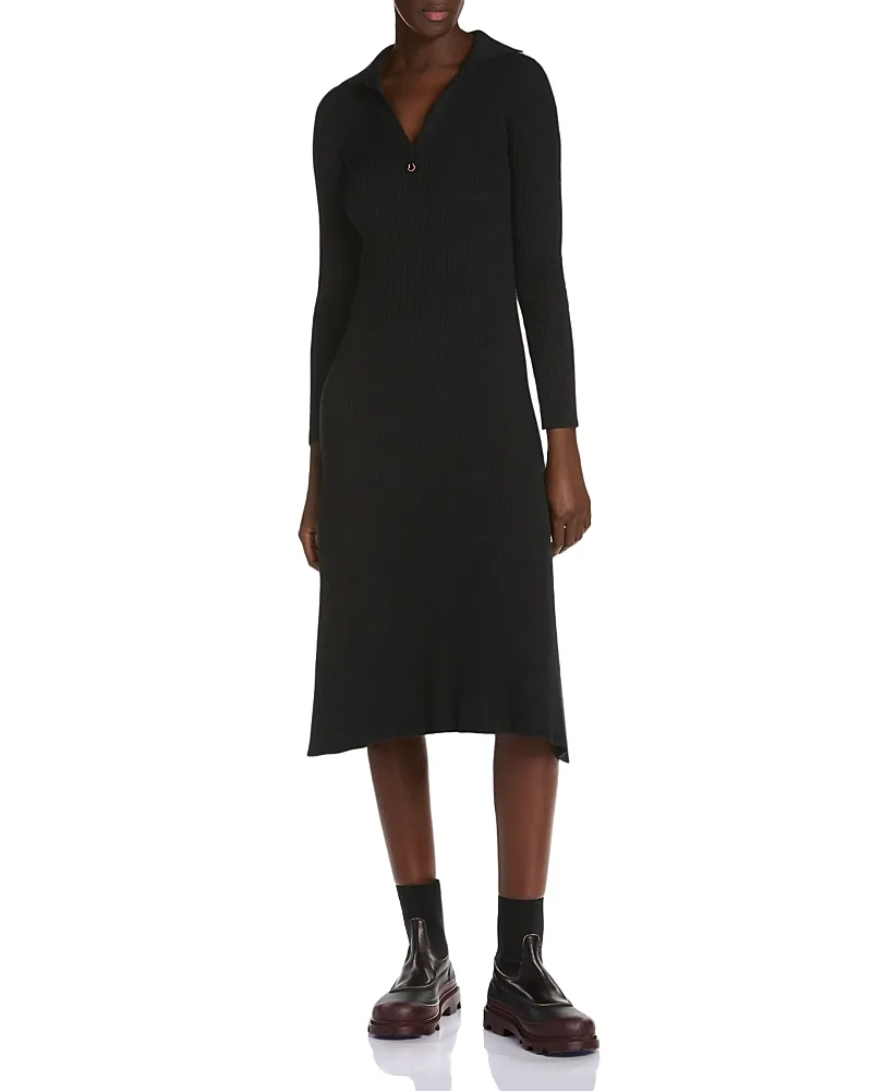 Ribbed Sweater Dress by Moncler