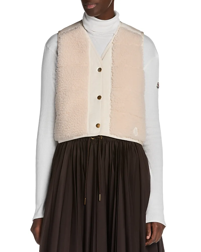 Teddy Front Vest by Moncler