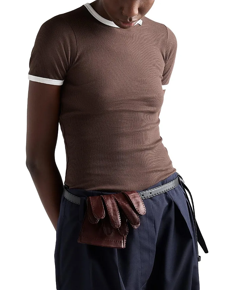 Ribbed Knit Top by Prada