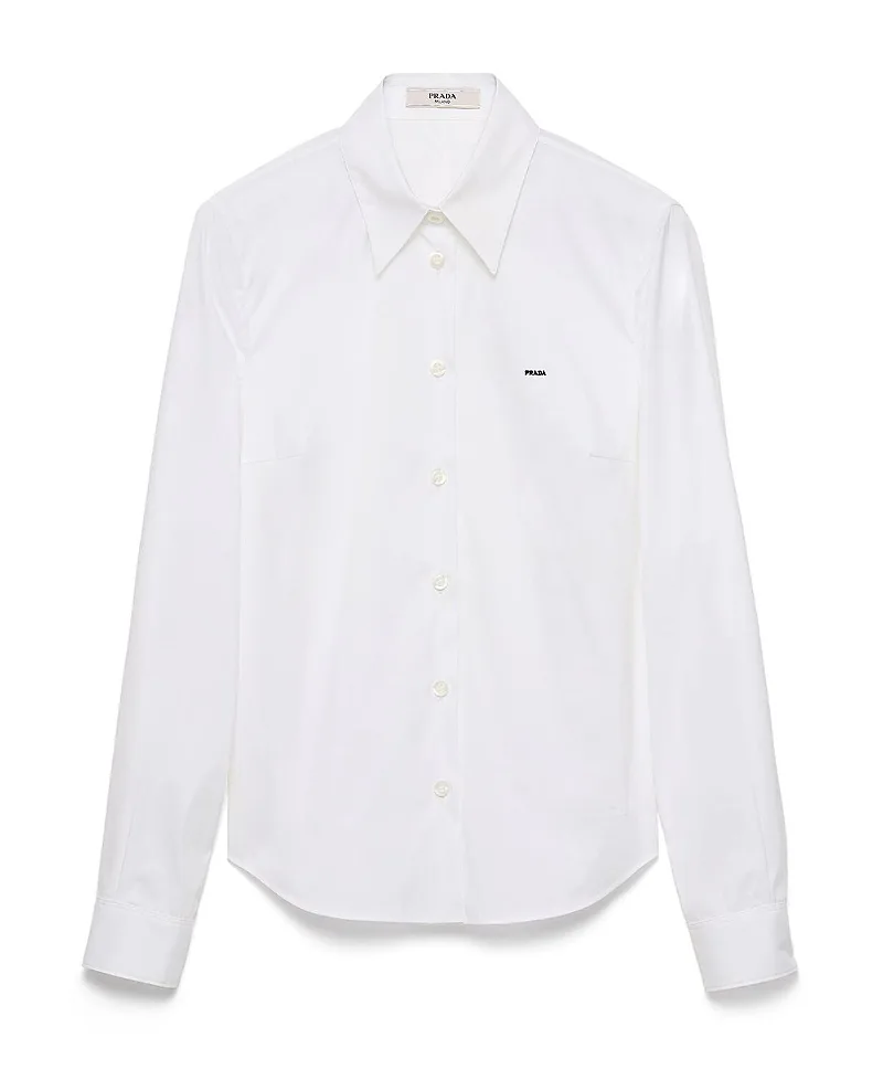 Stretch Poplin Shirt by Prada
