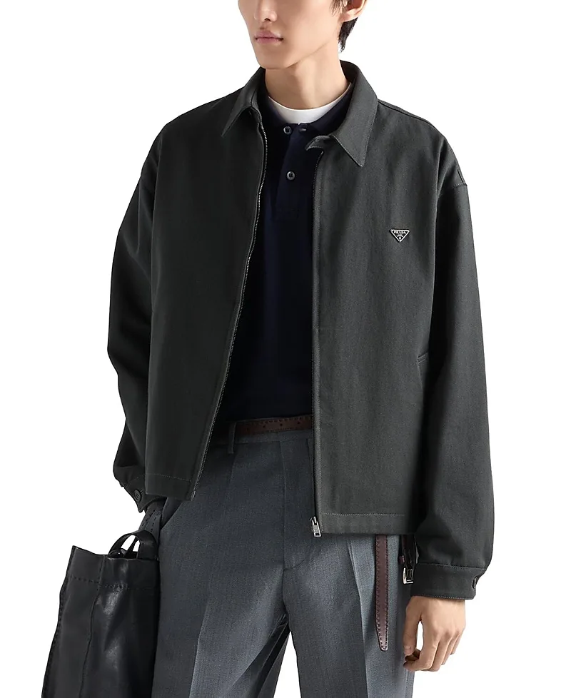 Denim Blouson Jacket by Prada