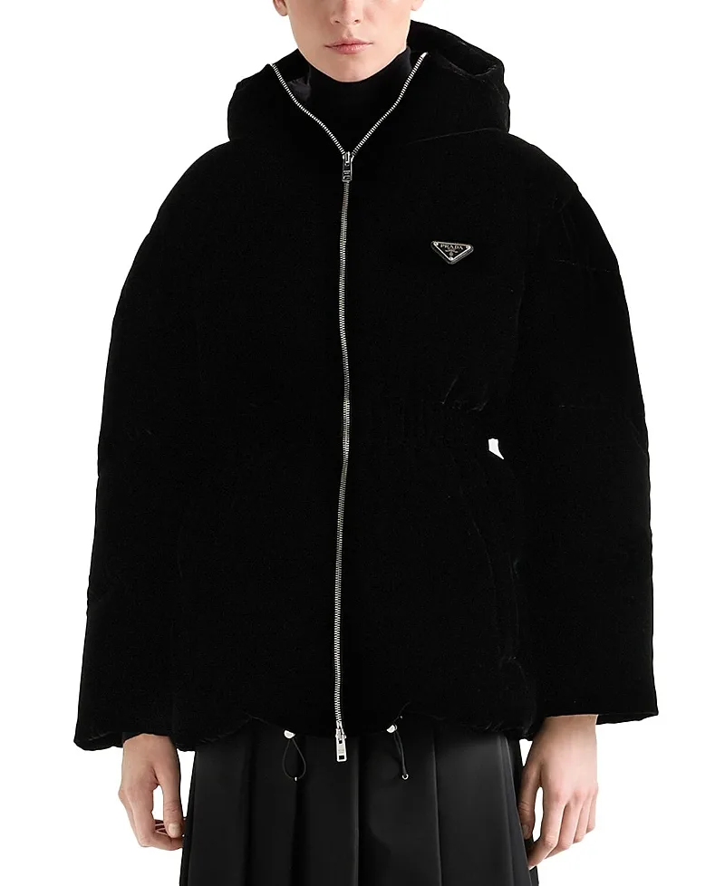 Velvet Down Jacket by Prada