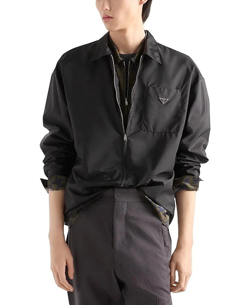 Re-Nylon Zipper Shirt by Prada