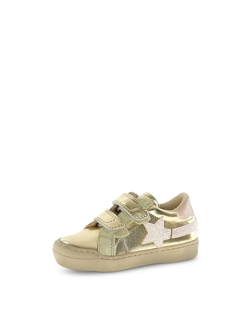 Singery Vl Metallic Leather Star Sneakers by Naturino