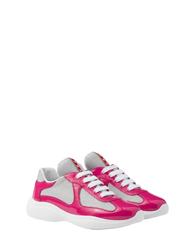Americas Cup Biker Fabric Sneakers by Prada