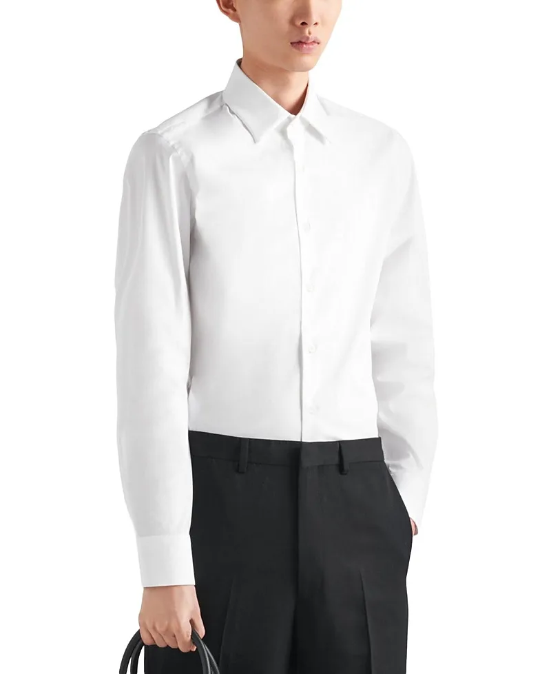 Stretch Cotton Shirt by Prada