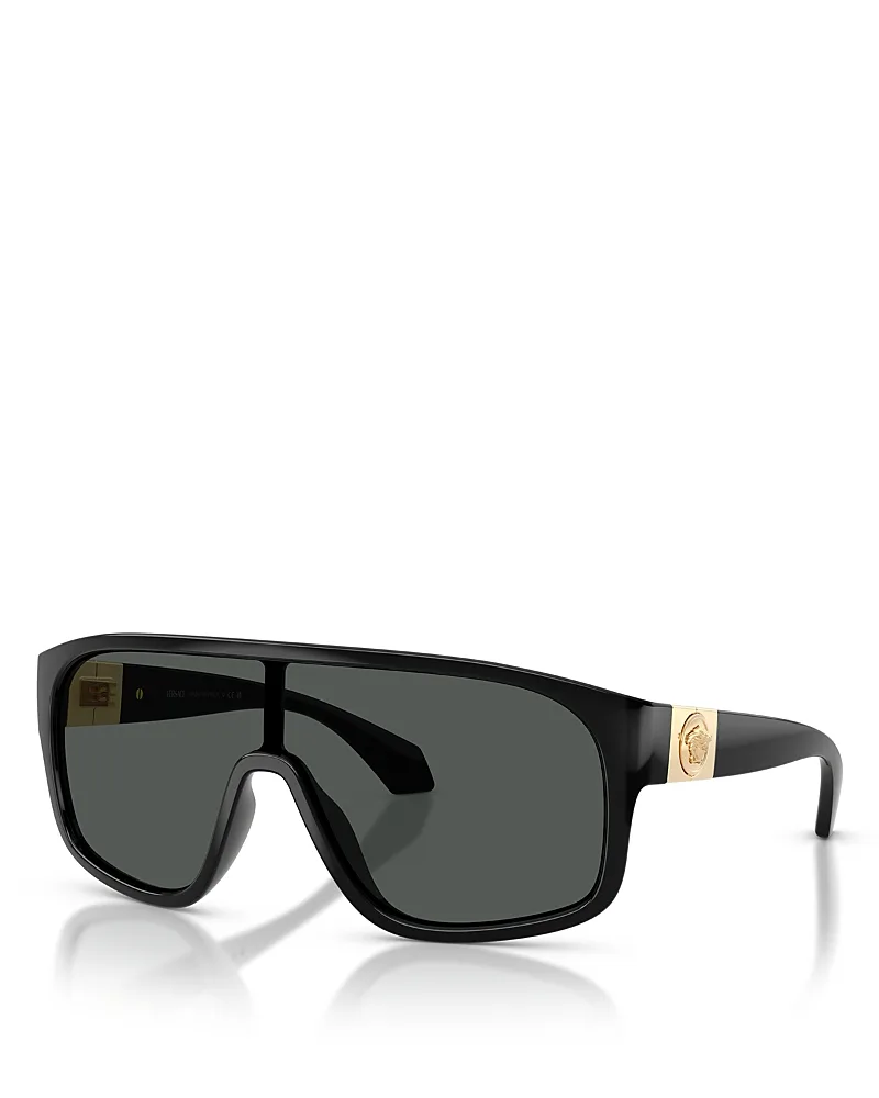 Rectangular Shield Sunglasses, 131mm by Versace