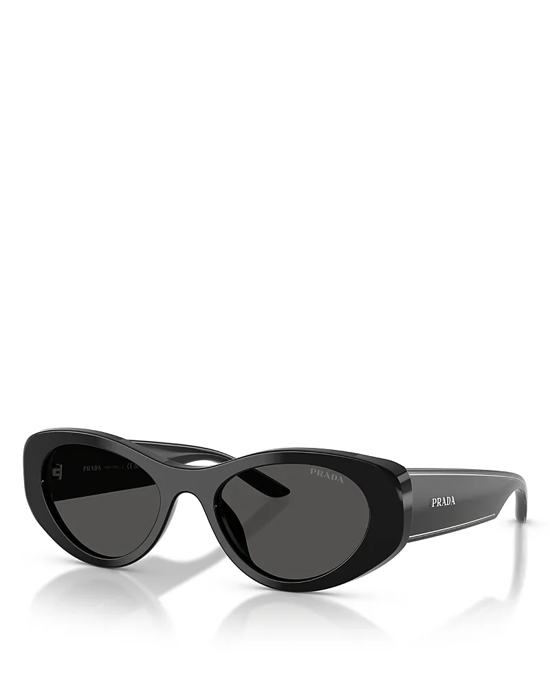 Prada Oval Sunglasses, 53mm