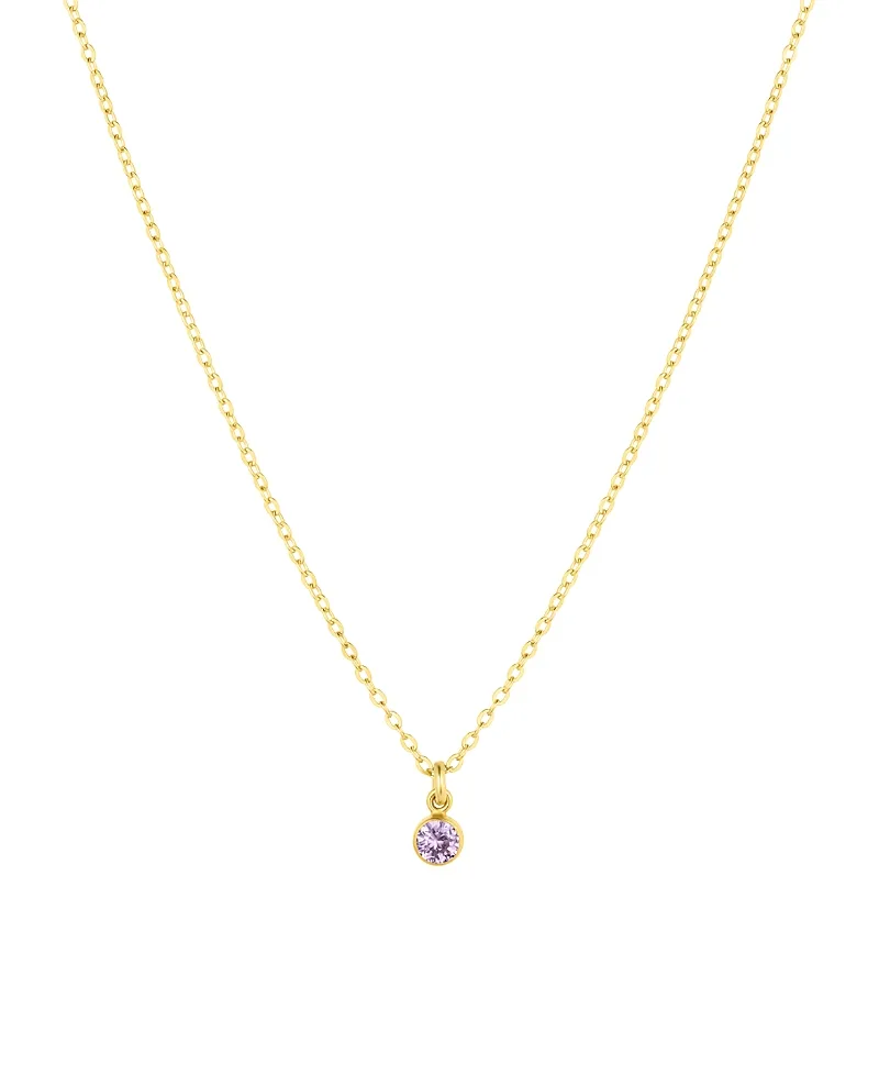 Birthstone Charm Necklace - October by Set & Stones