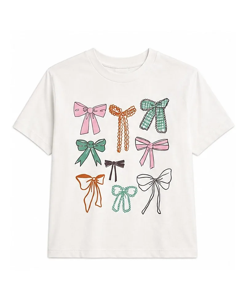 Fall Multi Bow Crew Tee by Prince Peter Collection