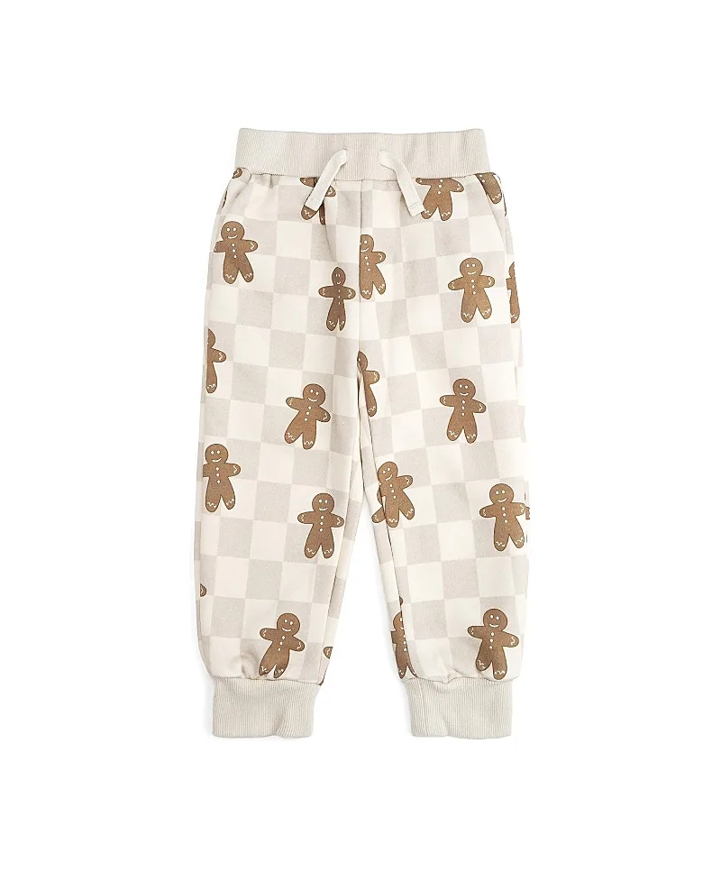 Gingerbread Christmas Checkered Jogger by Sweet Wink