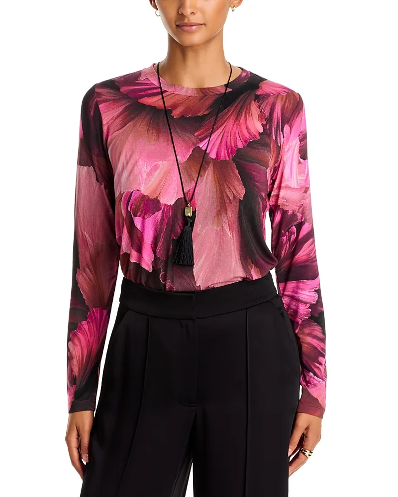 The Janie Favorite Stretch Long Sleeve Tee by Johnny Was
