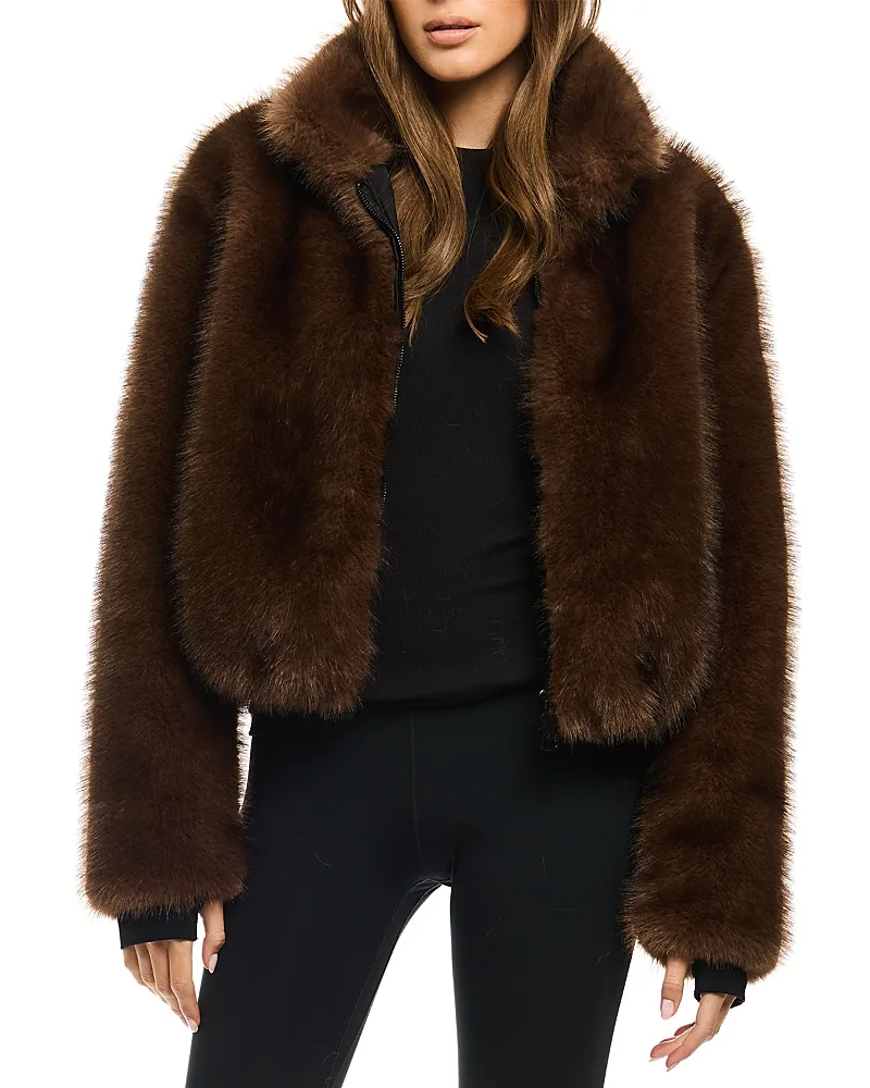 Bowie Faux Fur Bomber Jacket by S.A.M.