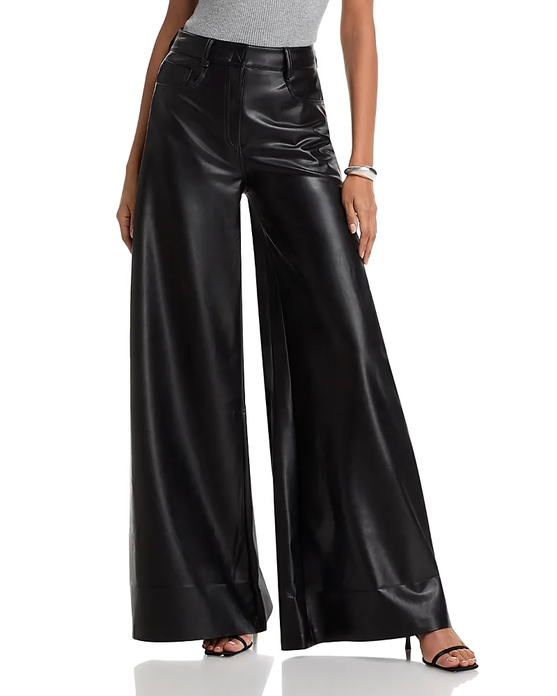 Elephant Faux Leather Pants by Norma Kamali
