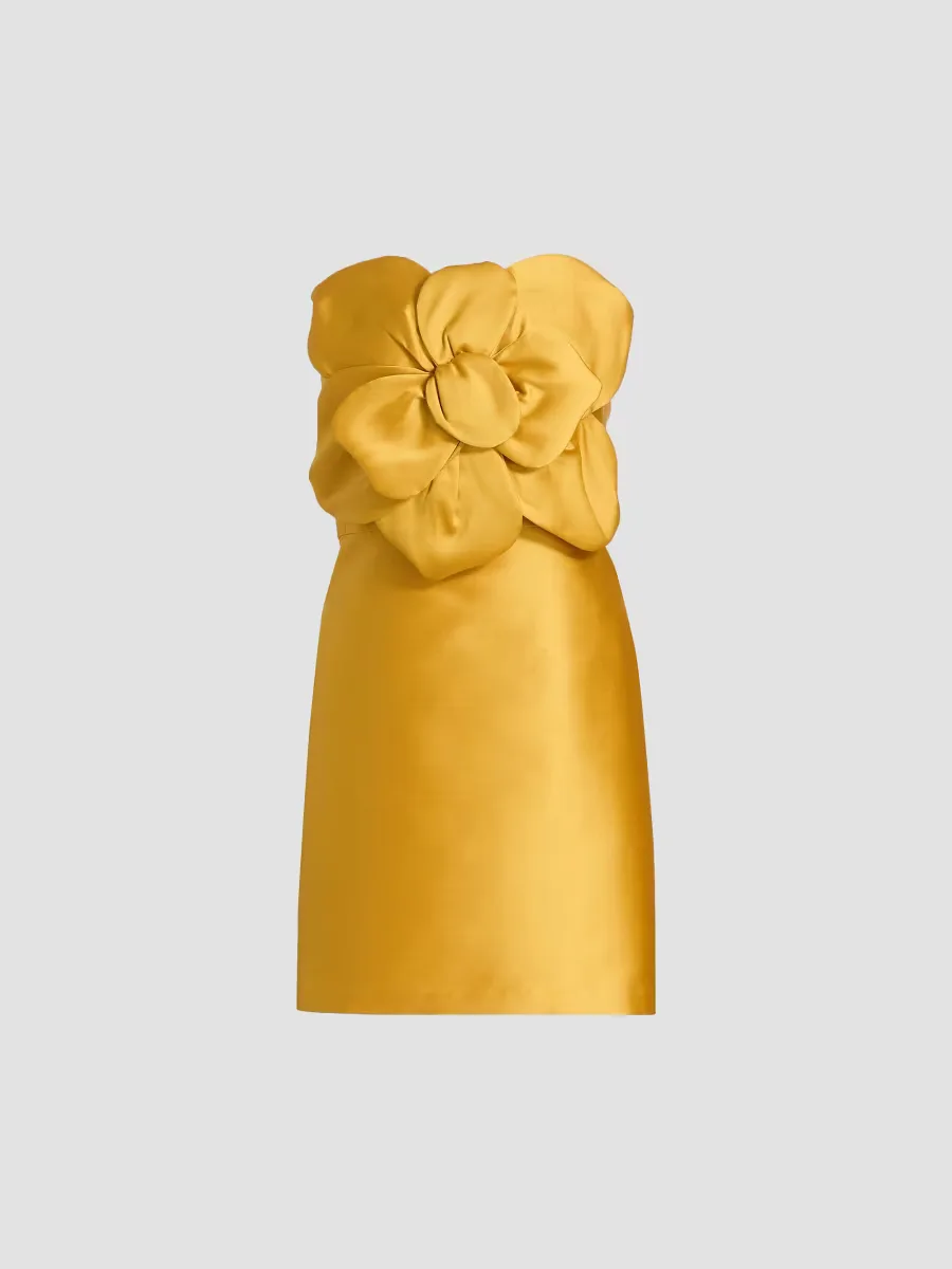 Anora Sculptural Rosette Minidress by SACHIN BABI