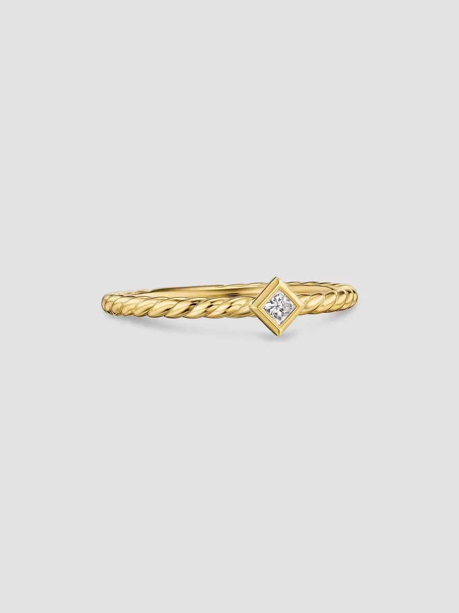 Cable Stack Ring in 18K Yellow Gold by David Yurman