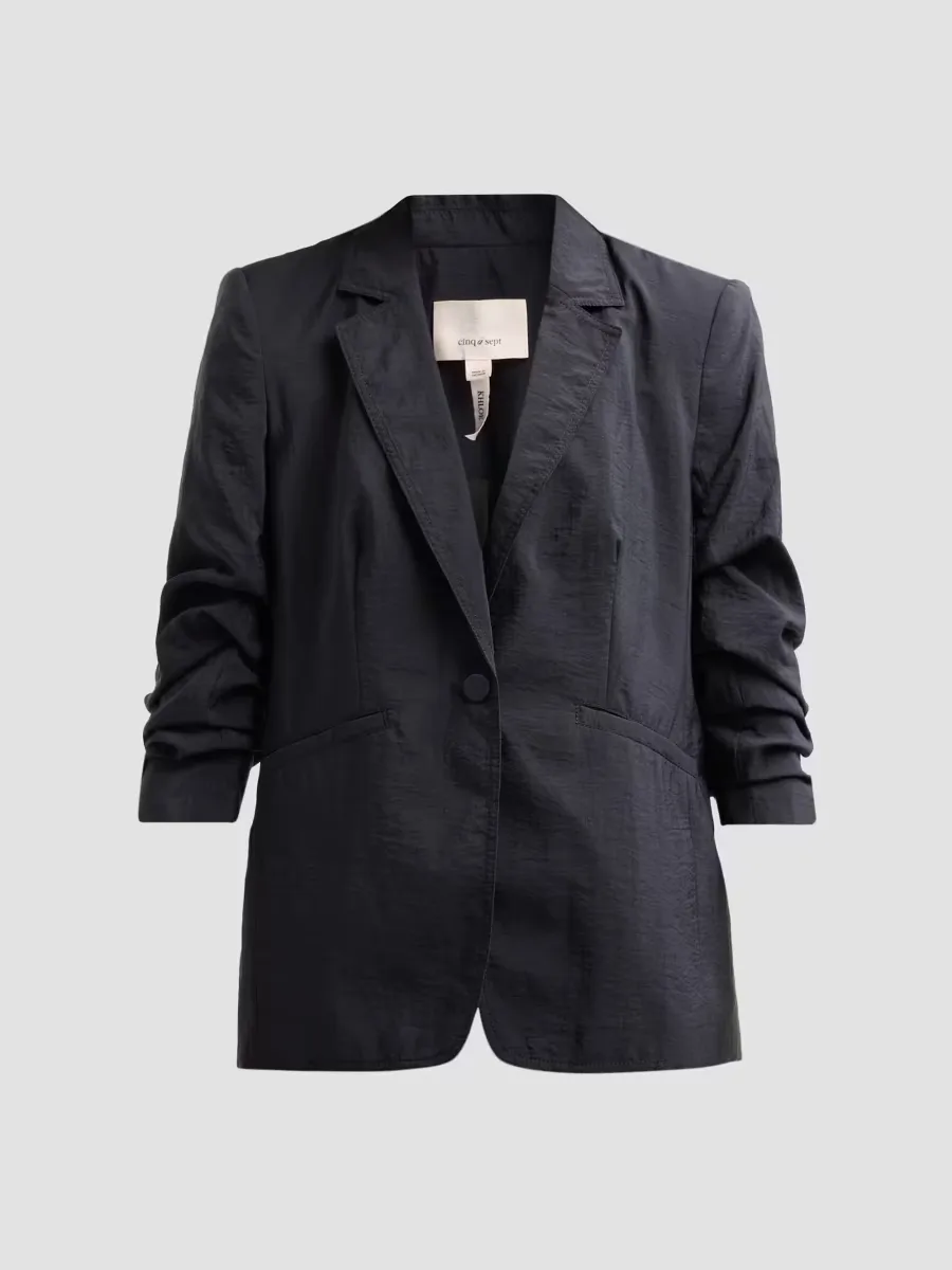 Khloe Crinkled Blazer by Cinq  Sept