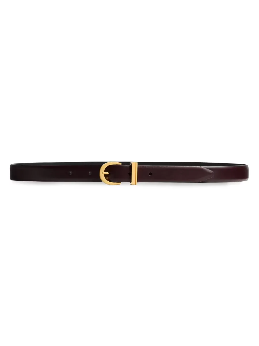 Luna Leather Belt by Khaite