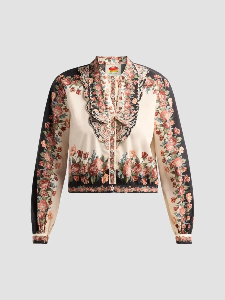 Winter Floral Cotton Shirt