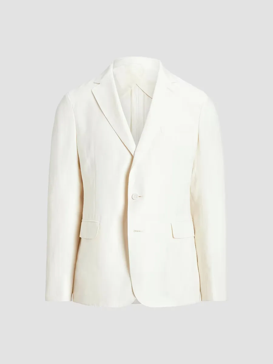 Purple Label Hadley Hand-Tailored Silk-Linen Jacket by Ralph Lauren