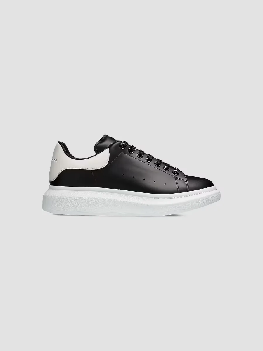 Oversized Leather Platform Sneakers by McQueen