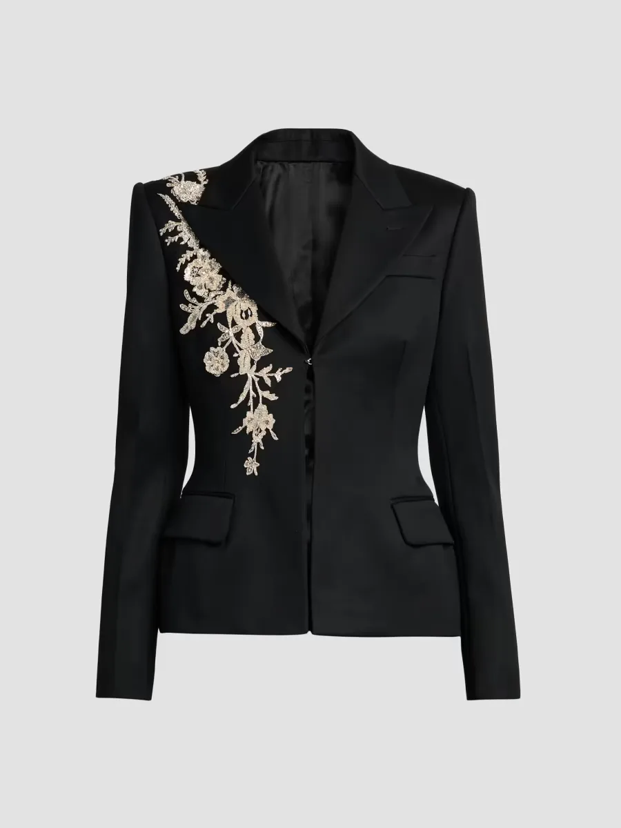 Embellished Single-Breasted Jacket by McQueen