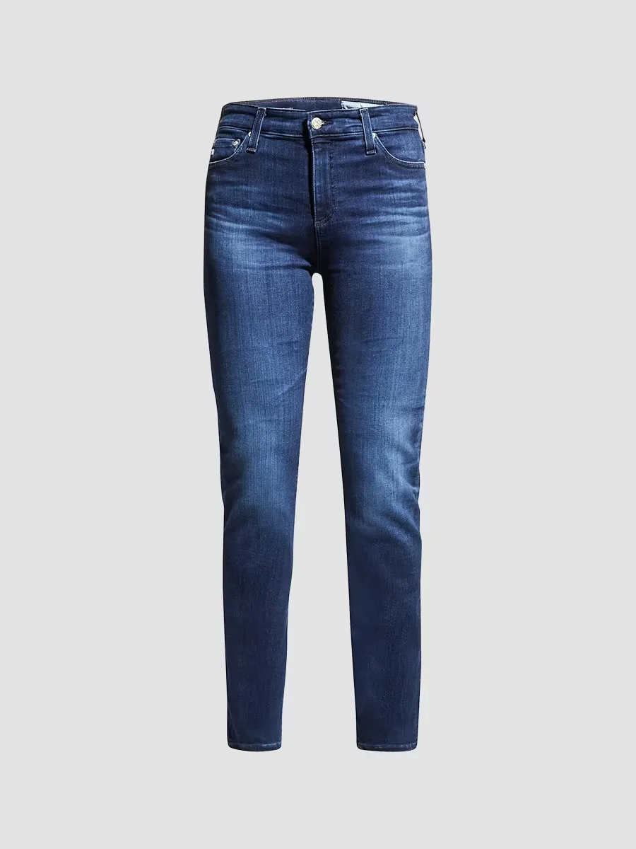 Mari High-Rise Slim-Straight Jeans by AG