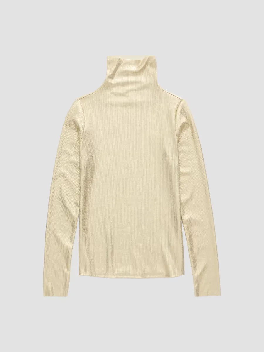 Chels Metallic Turtleneck Sweater by AG