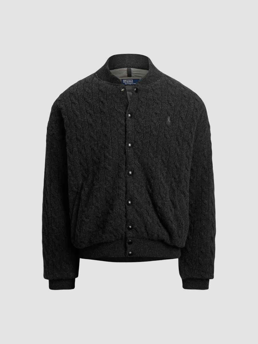 Relaxed-Fit Cable-Knit Sweater Jacket by Polo Ralph Lauren