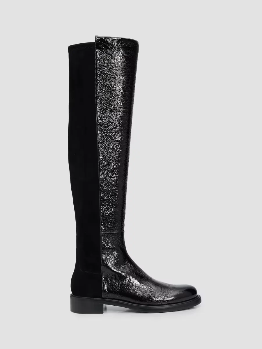 5050 Gisele Suede & Leather Tall Boots by Stuart Weitzman