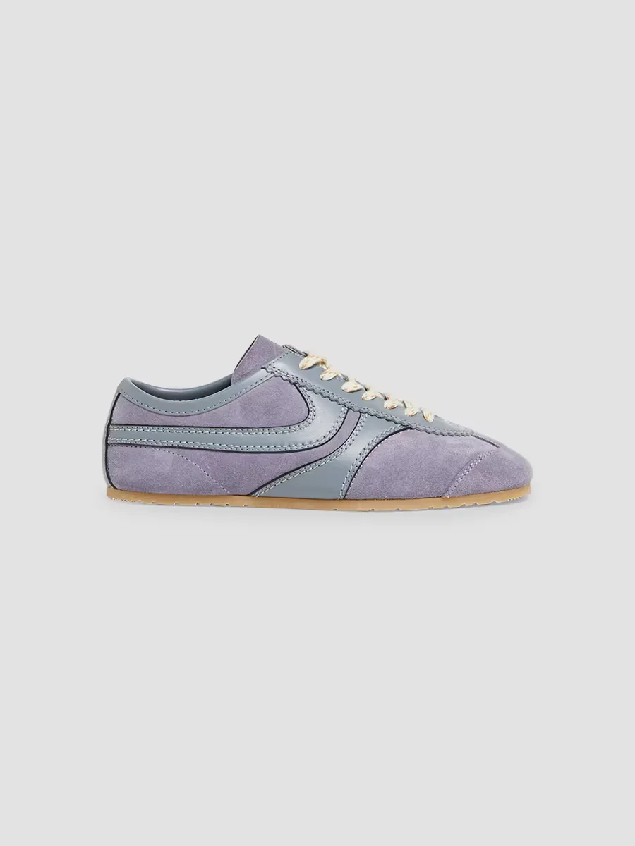 Suede Leather-Trimmed Sneakers by Dries Van Noten