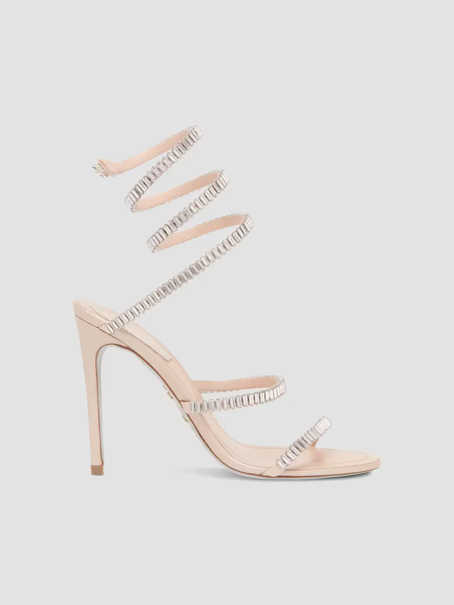 Spark Cleo 105MM Leather Wrap Sandals by Rene Caovilla