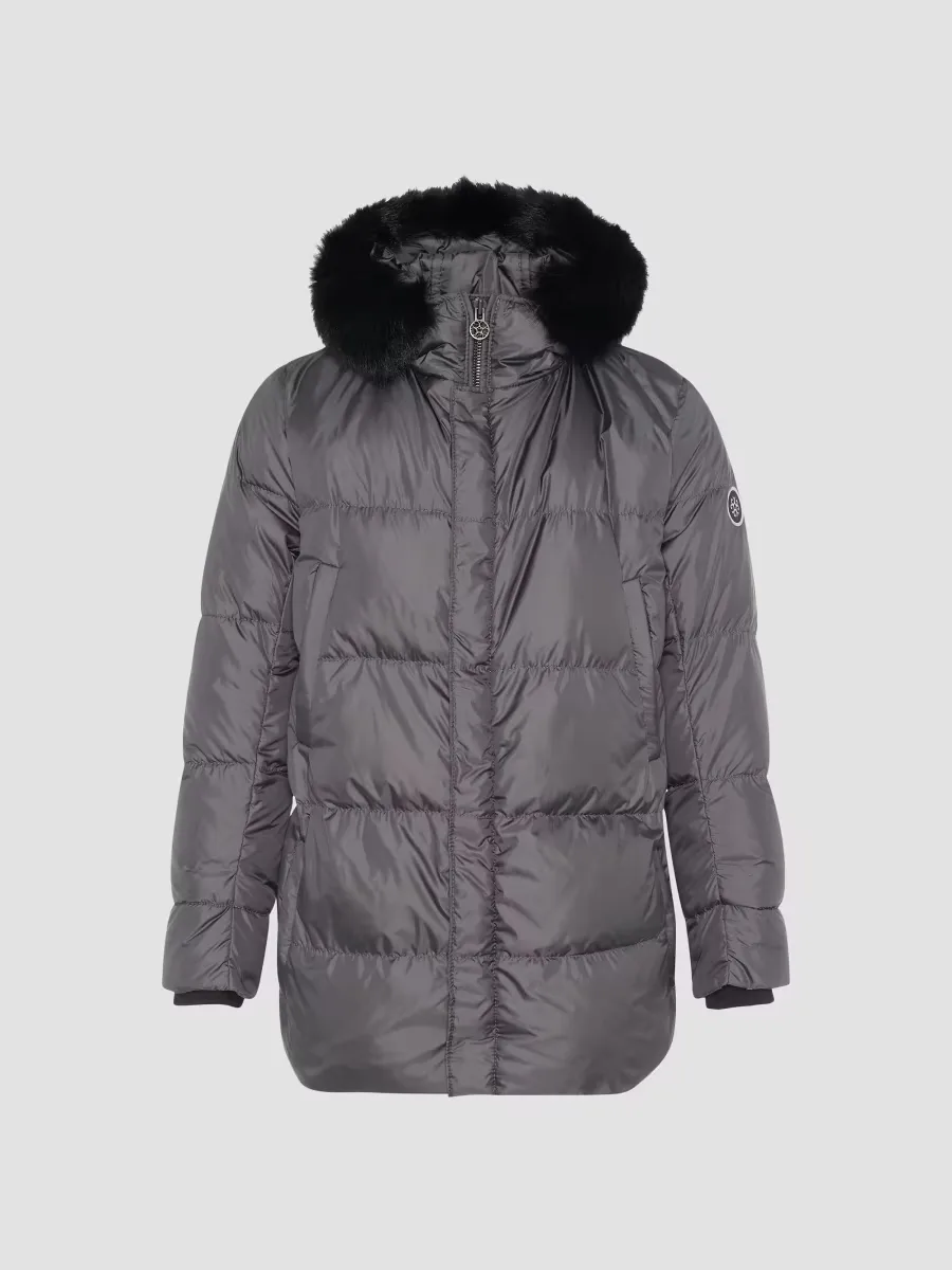 Apres-Ski Parka with Detachable Toscana Lamb Hood Trim by Gorski