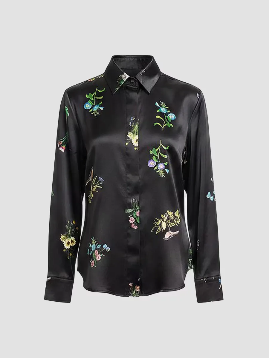 Collectible Floral Silk Shirt by Cynthia Rowley