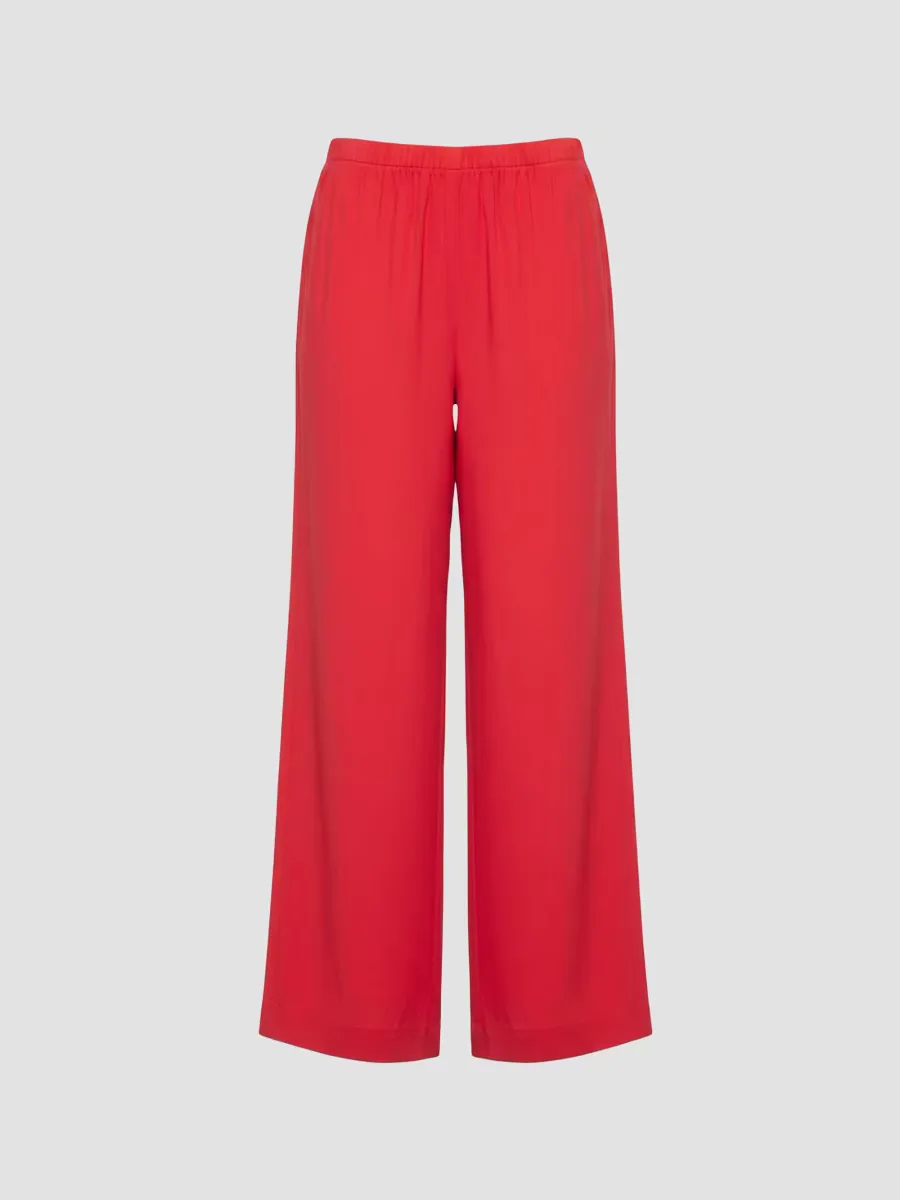 Tour Elasticized Wide-Leg Pants by Cynthia Rowley