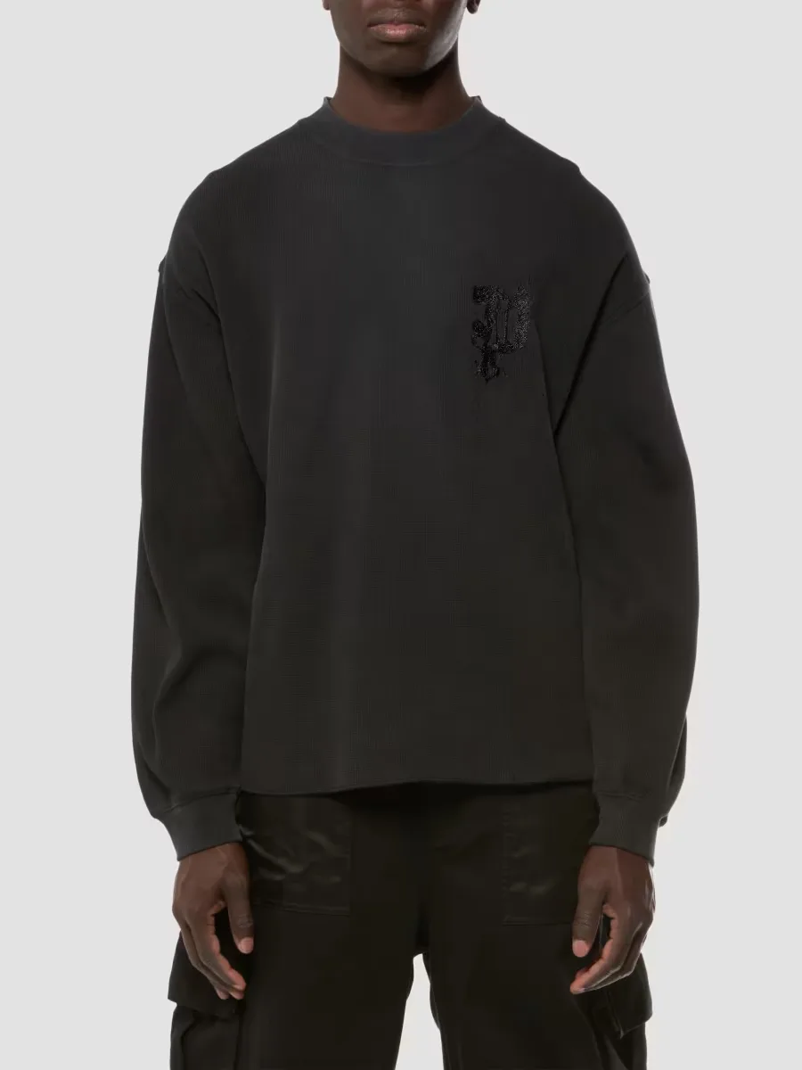 Logo Cotton Sweatshirt by Purple Brand