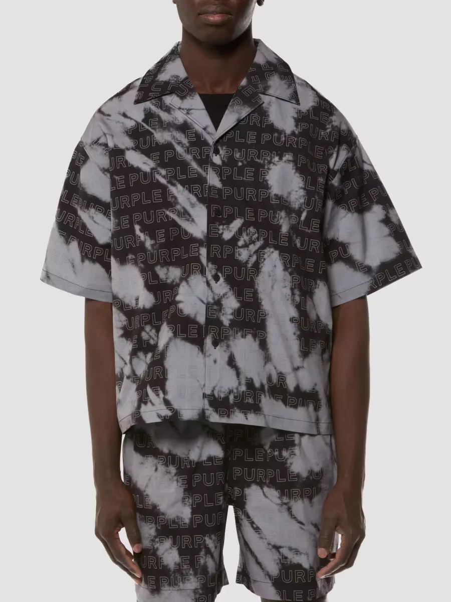 Logo Tie-Dye Short-Sleeve Shirt by Purple Brand