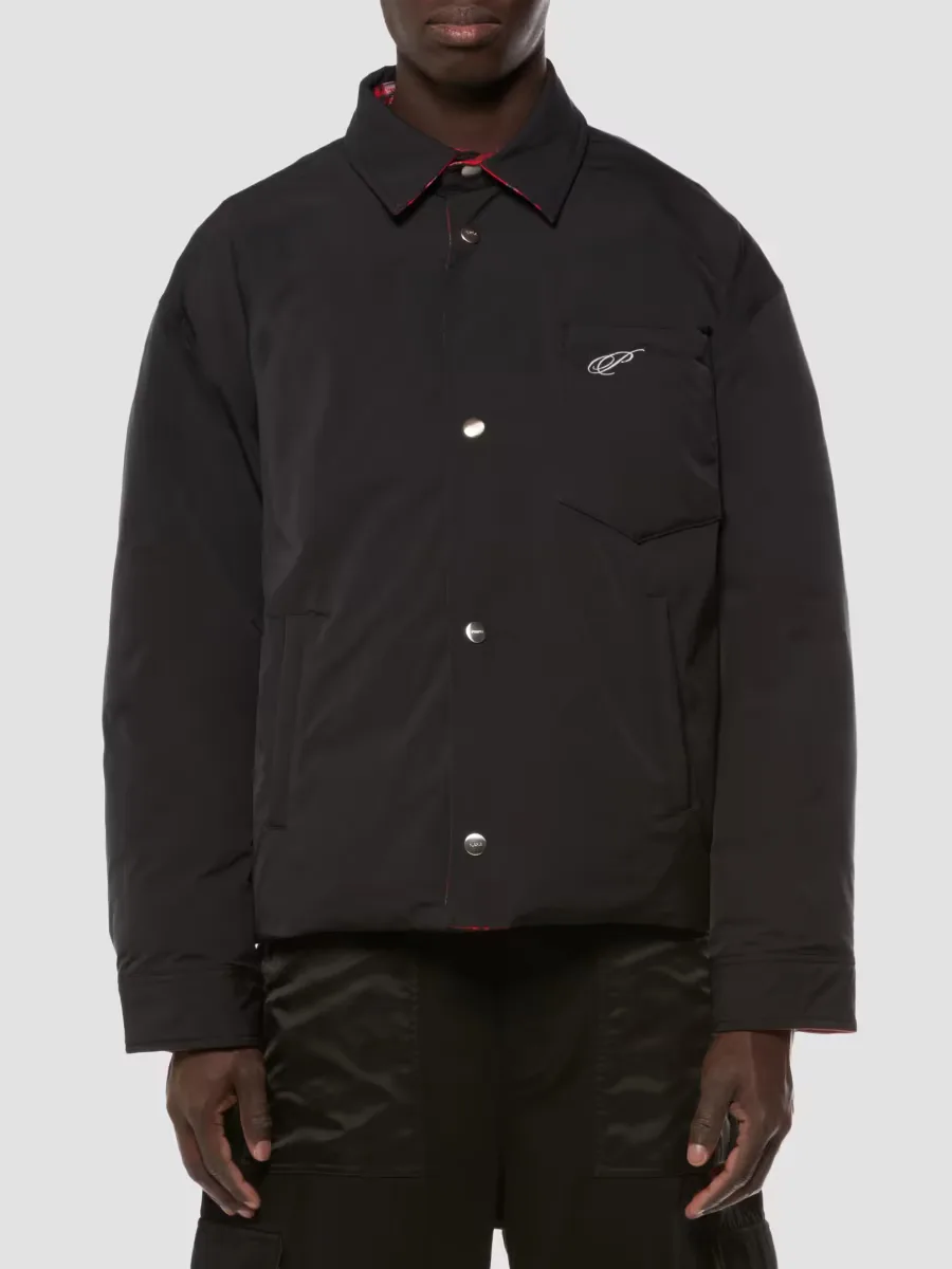 Reversible Plaid Shirt Jacket by Purple Brand