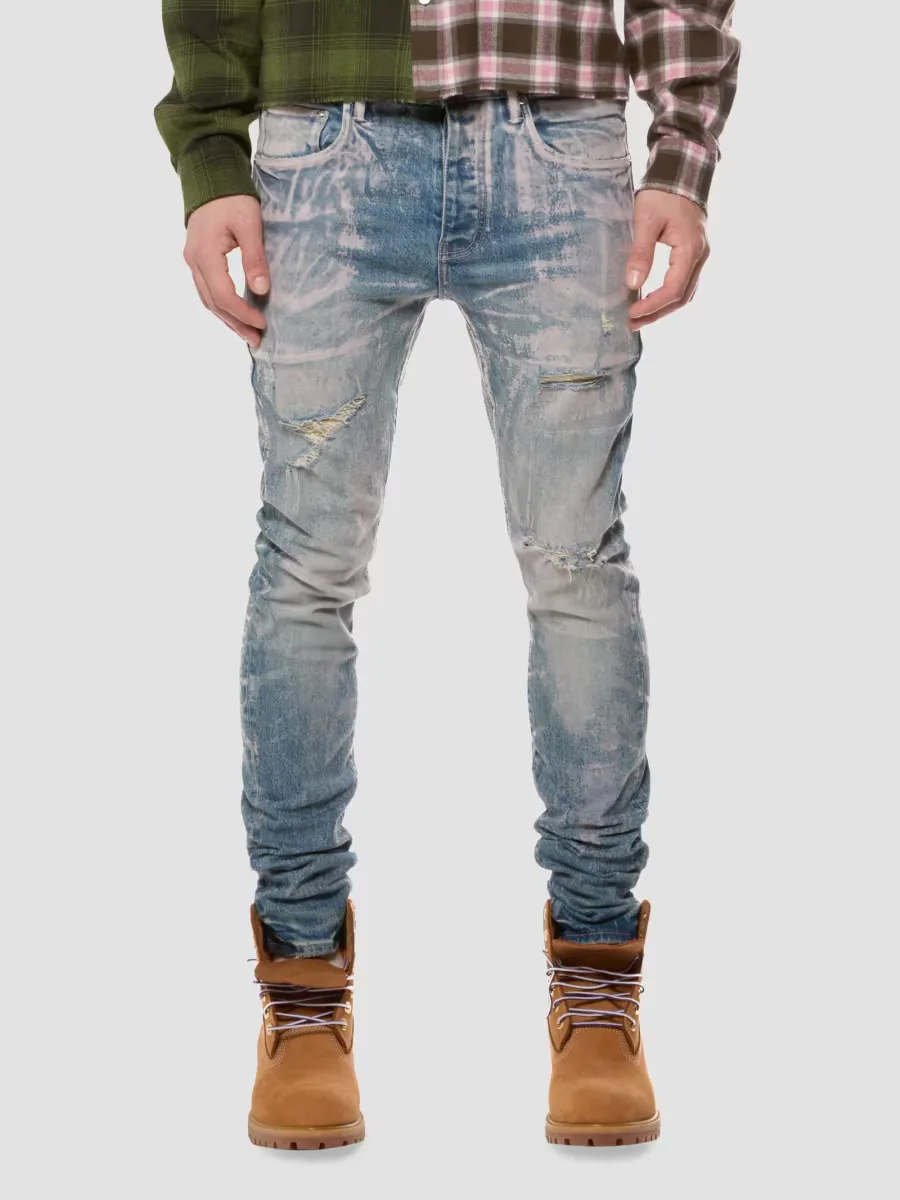 Flock Drywork Stretch-Cotton Jeans by Purple Brand