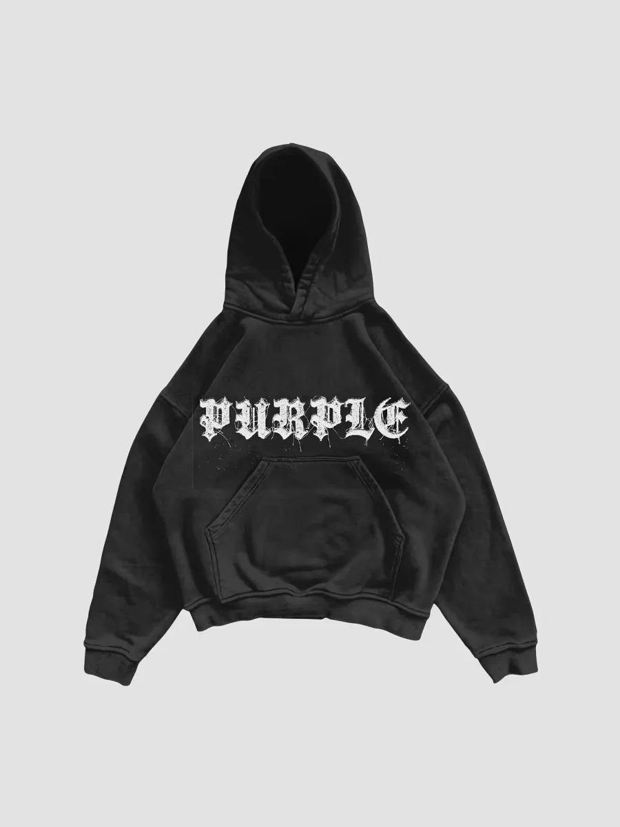Logo Cotton Fleece Hoodie by Purple Brand
