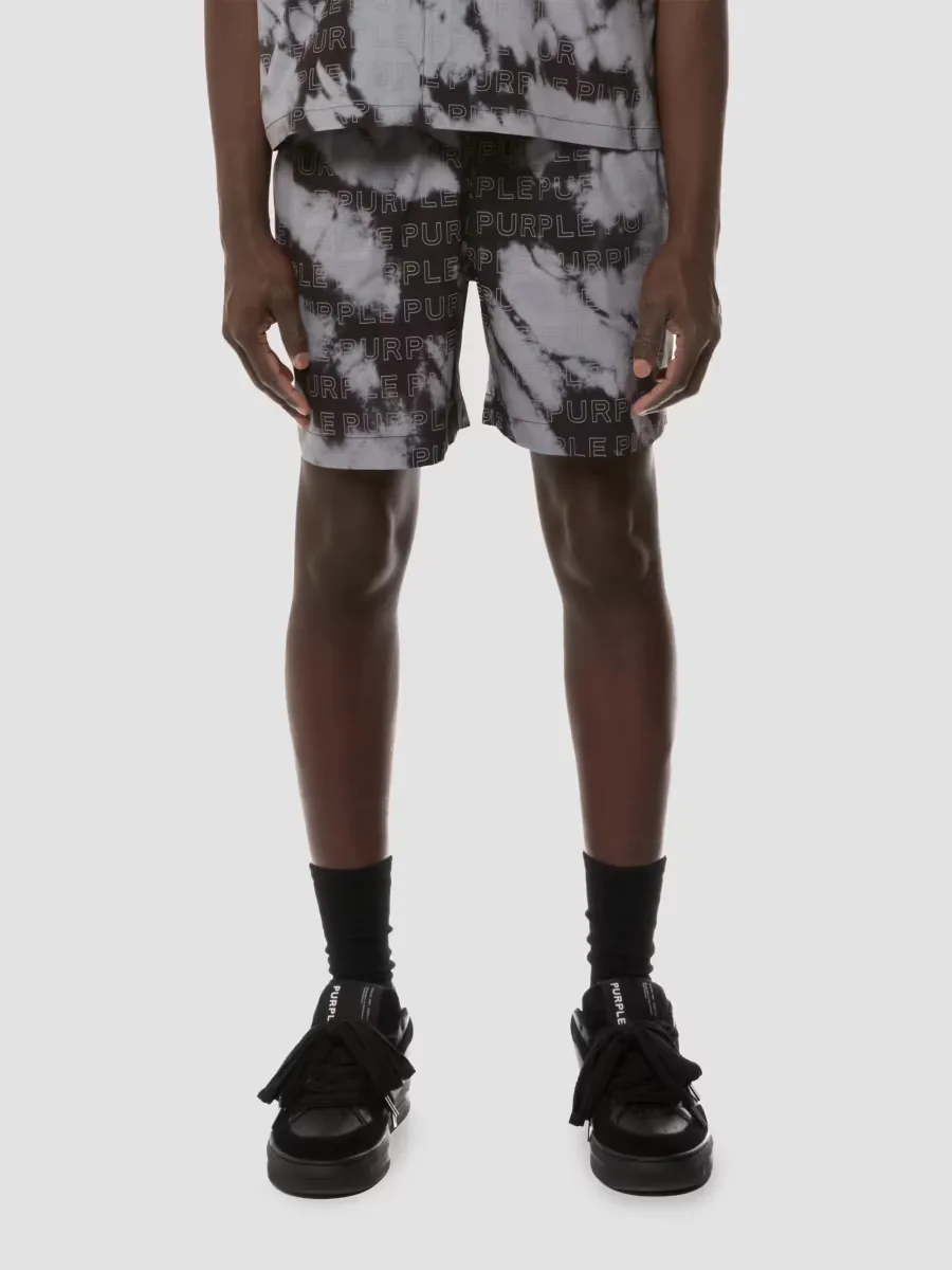 All Around Monogram Swim Shorts by Purple Brand