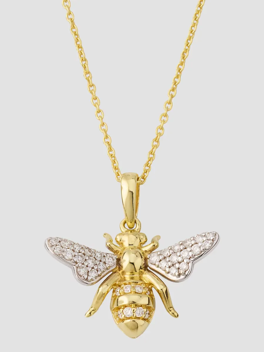 Tiny Treasures 18K Yellow Gold & 0.15 TCW Diamond Pendant Necklace by Roberto Coin
