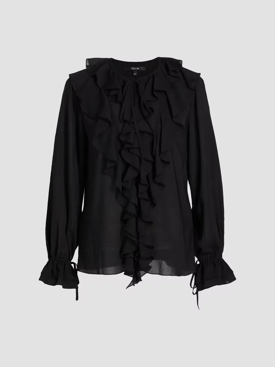 Tobi Exaggerated Ruffle Blouse by Toccin