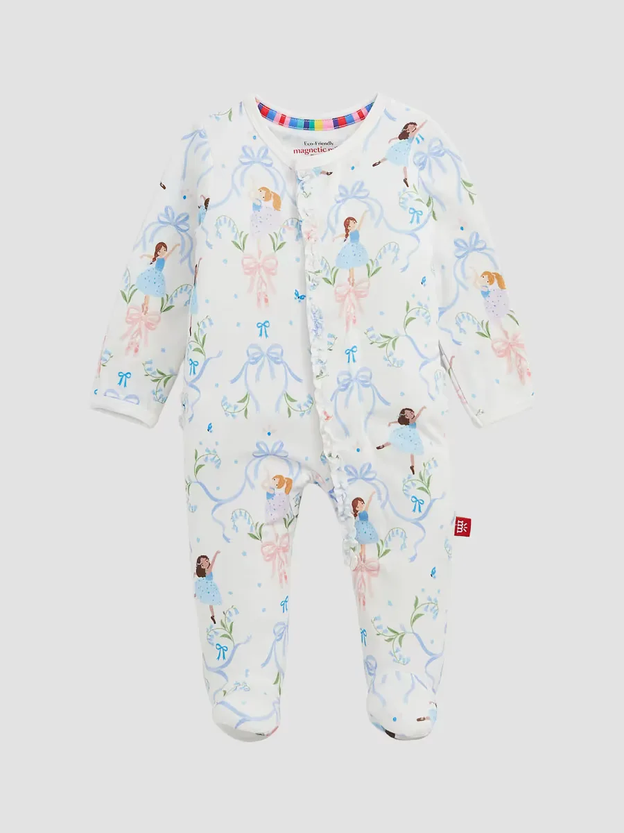 It Takes Tutu Ballerina-Print Footie by Magnetic Me