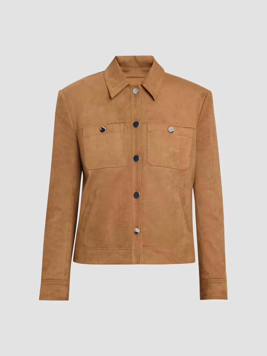 Isalya Vegan Suede Jacket by Toccin