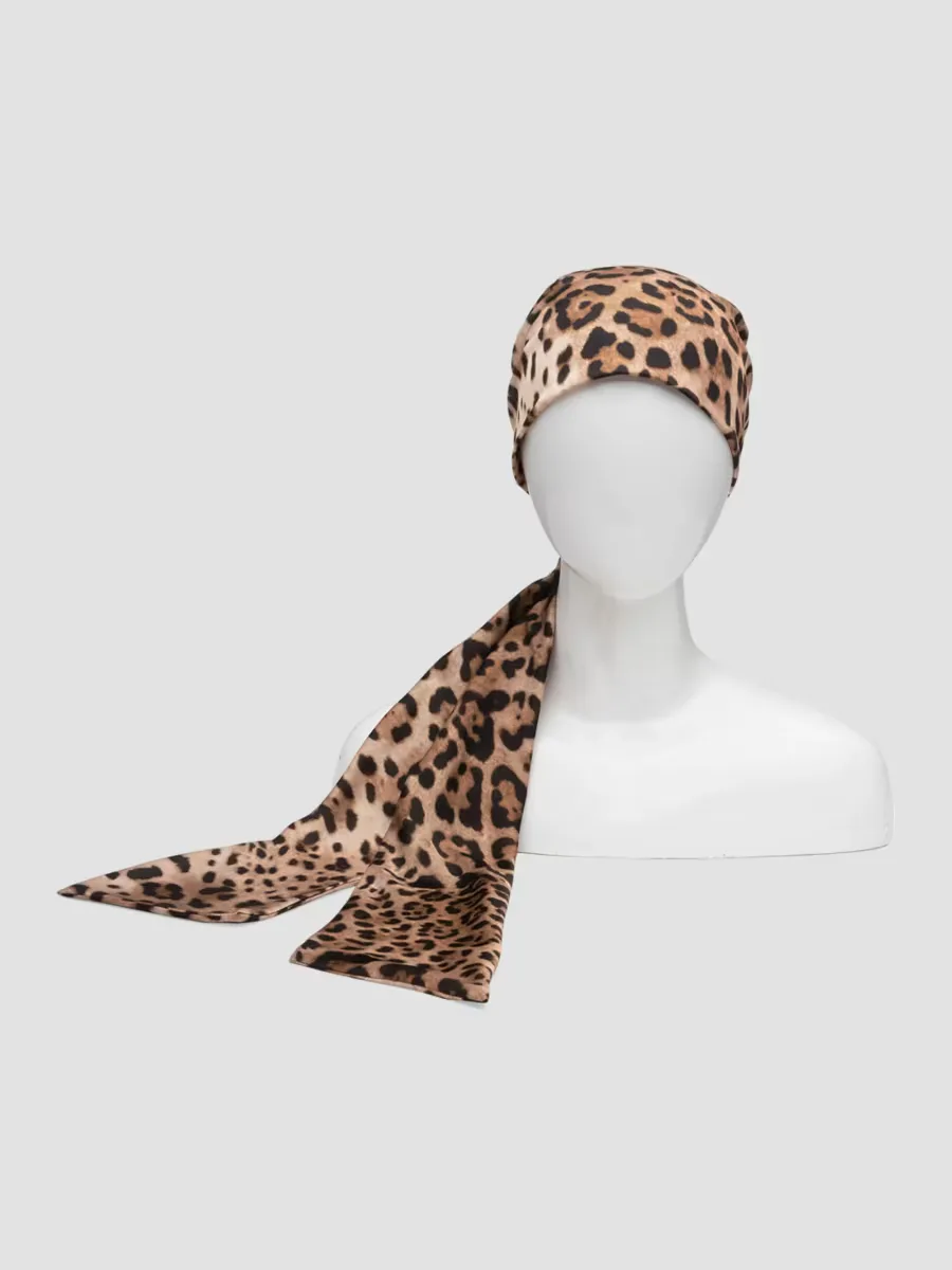 Gigi Leopard Headscarf by Eugenia Kim