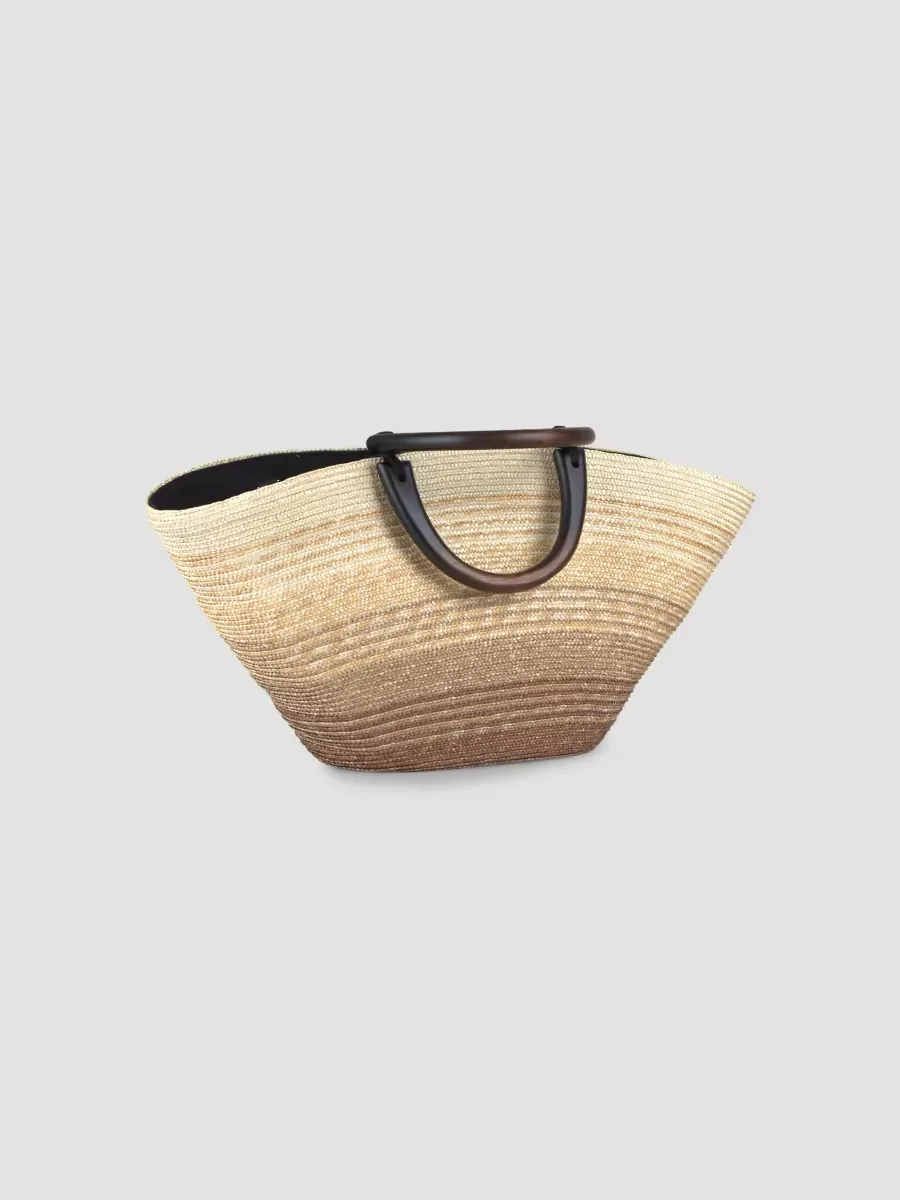 Carlotta Ombré Straw Tote Bag by Eugenia Kim
