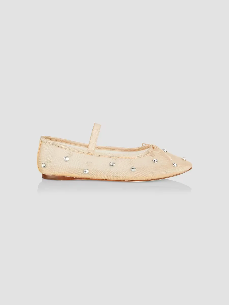 Leonie Crystal Mesh Ballet Flats by Loeffler Randall