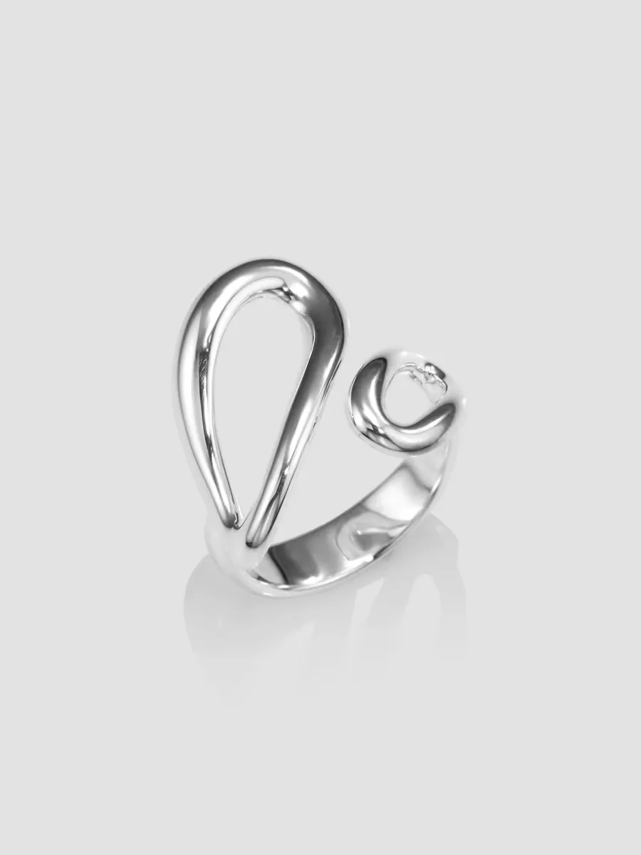Classico Sterling Silver Smooth Cherish Bypass Ring by Ippolita